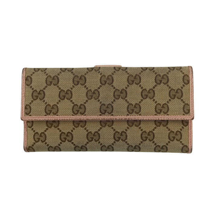 美品　GUCCI グッチ GGキャンバス 二つ折り長財布 1207-③ 楽天市場】【財布】GUCCI グッチ GGキャンバス 2つ折 Wホック MAYFAIR