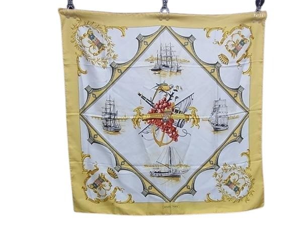 楽天市場】【美品】エルメス スカーフ カレ90 Rocaille ロカイユ