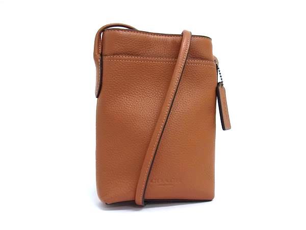 COACH コーチ ショルダーバッグ ハドソン フォーン ランヤード CB910 ブラウン系 レザー メンズ ポシェット 超美品【本物保証】【中古】 12,836円