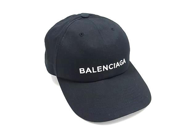 BALENCIAGA バレンシアガ ベースボールキャップ 452245 ブラック コットン100% ユニセックス 美品【本物保証】【中古】|3R boutique