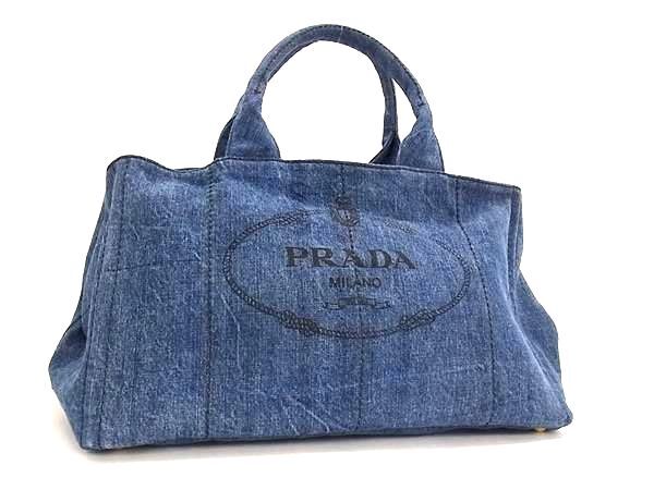 楽天市場】【新品同様】プラダ【PRADA】 デニム トートバッグ スモール