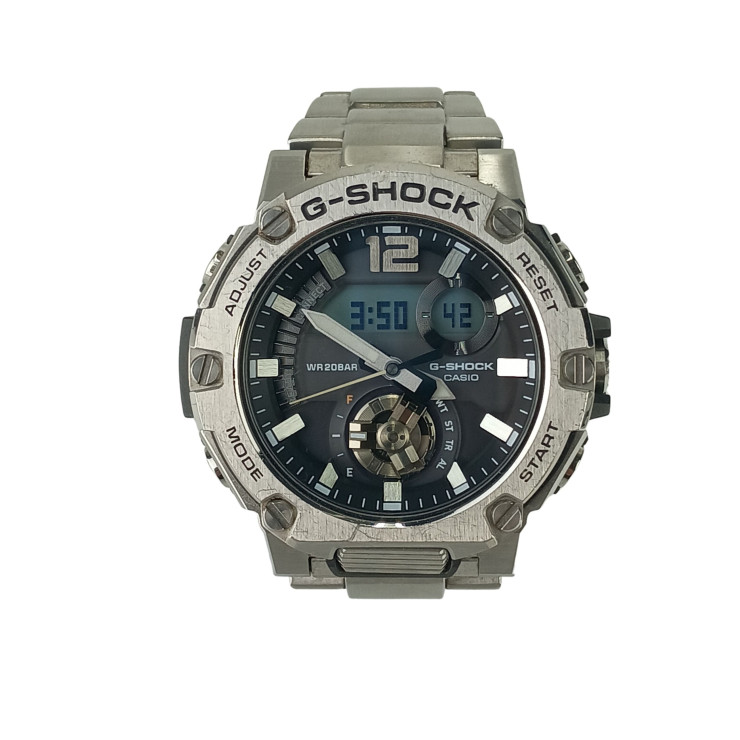 CASIO カシオ 腕時計 GSHOCK GSTEEL GSTB300 Series GSTB300SD1AJF グレー文字盤 シルバー 樹脂/SS メンズ アナデジ【本物保証】【中古】|3R boutique