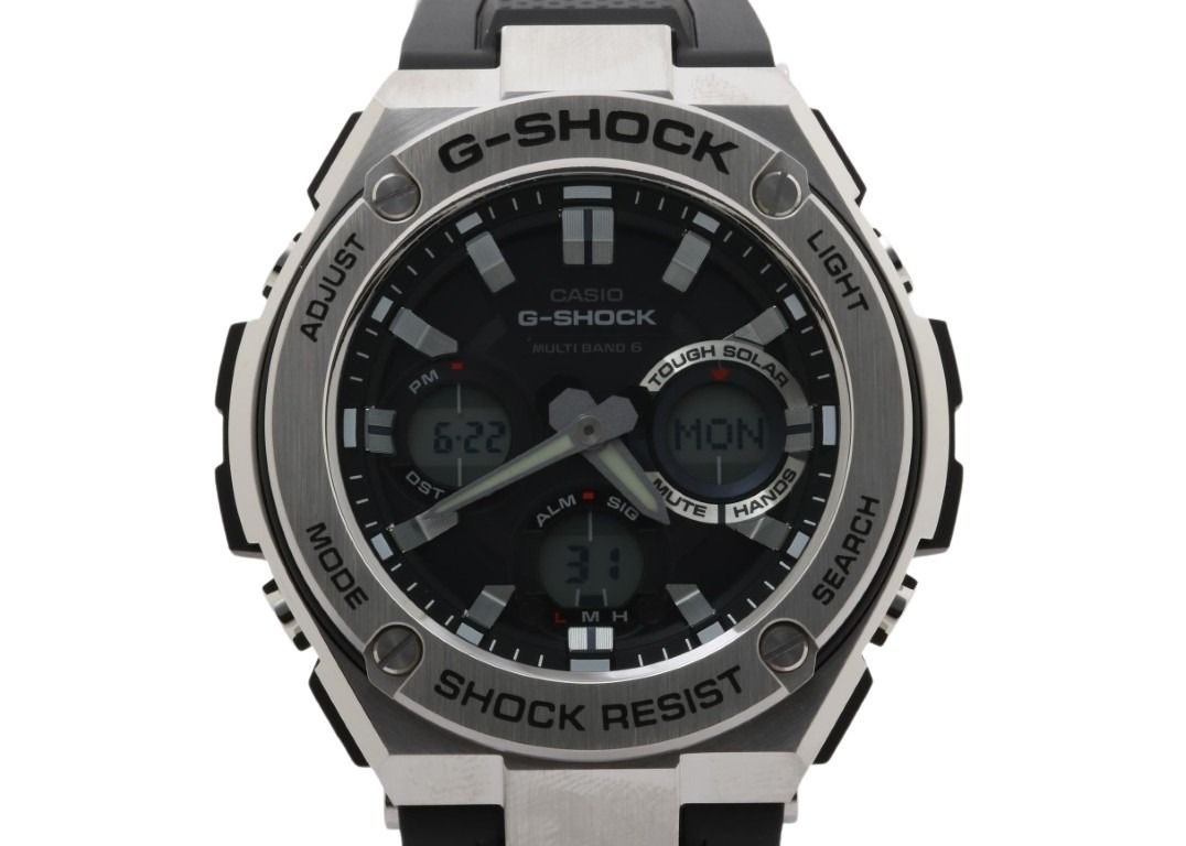 CASIO カシオ 時計 G-SHOCK G-STEEL GST-W100 Series GST-W110-1AJF ブラック系 樹脂／ステンレススチール メンズ アナデジ 新品未使用展示品【本物保証】【中古】｜3R boutique
