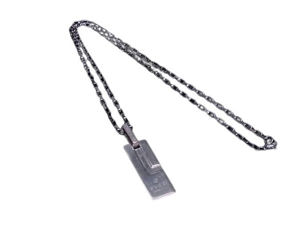 楽天市場】【ジュエリー】GUCCI グッチ Gプレート ペンダント