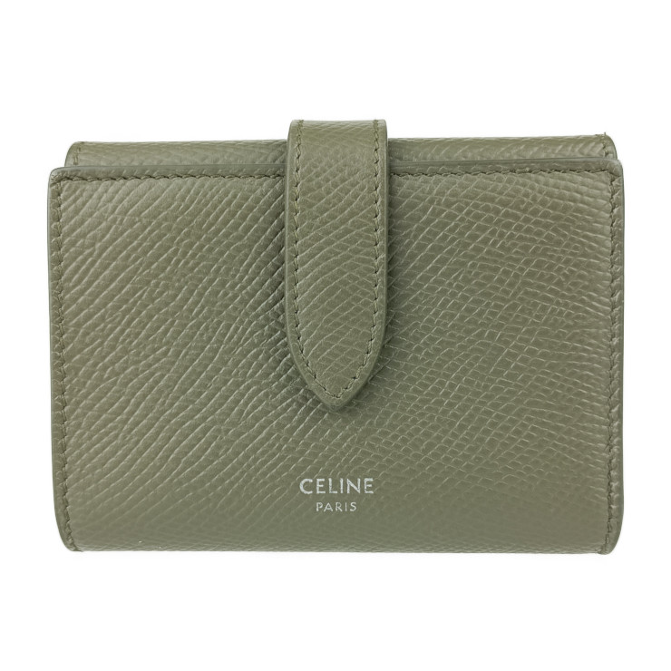 楽天市場】セリーヌ CELINE 財布 三つ折り財布 グリーン系