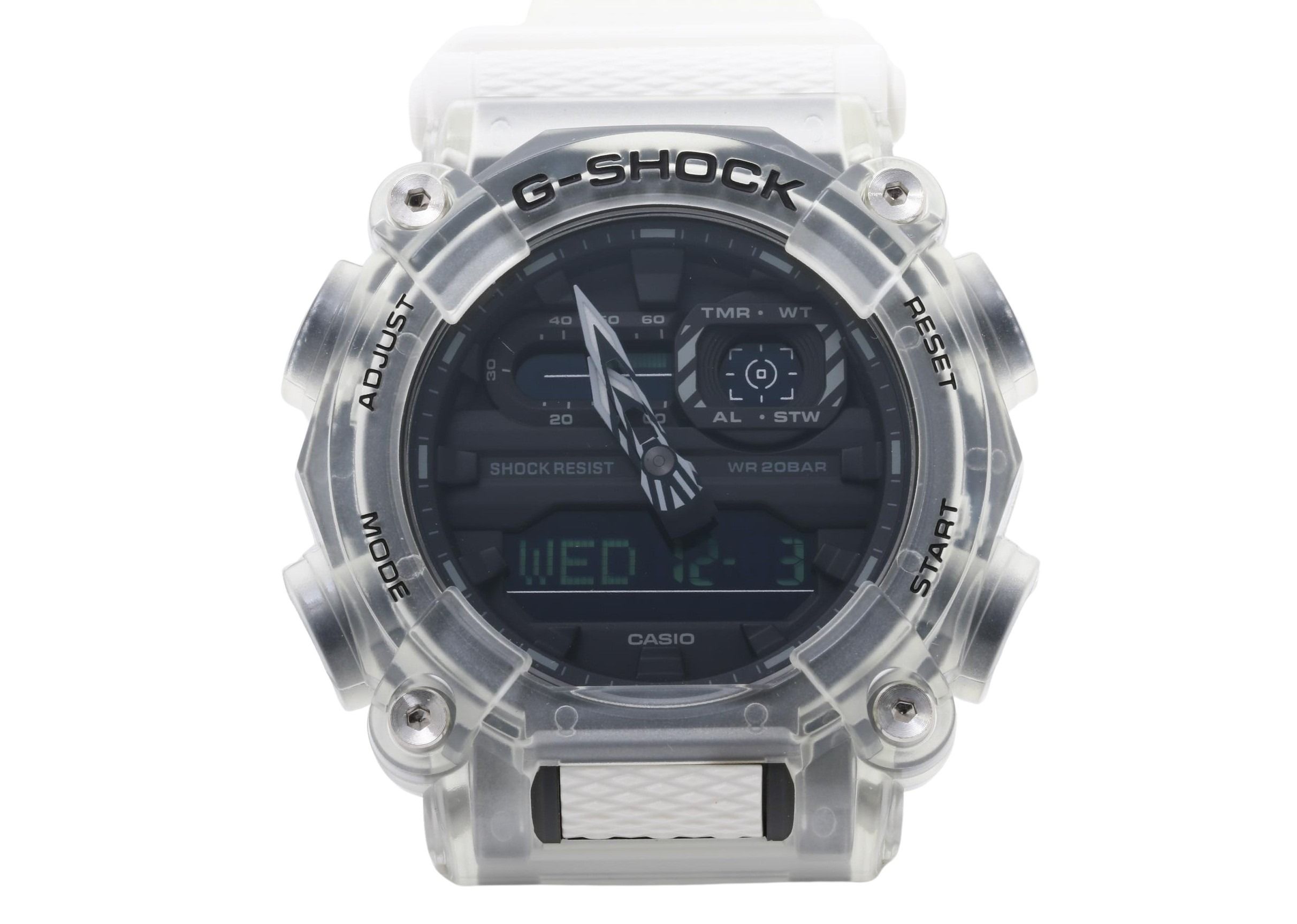 CASIO カシオ 時計 GSHOCK ANALOGDIGITAL GA900 SERIES GA900SKL7AJF ブラック クリア ホワイト 樹脂 メンズ デジアナ 新品未使用展示品【本物保証】【中古】｜3R boutique