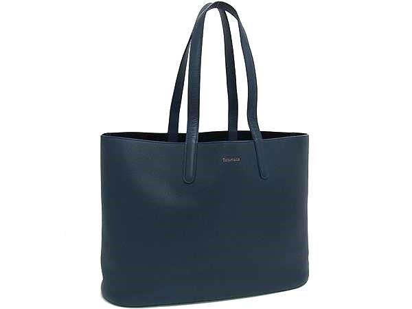 TIFFANY＆Co ティファニー トートバッグ - - ブルー系 レザー レディース 美品【本物保証】【中古】｜3R boutique