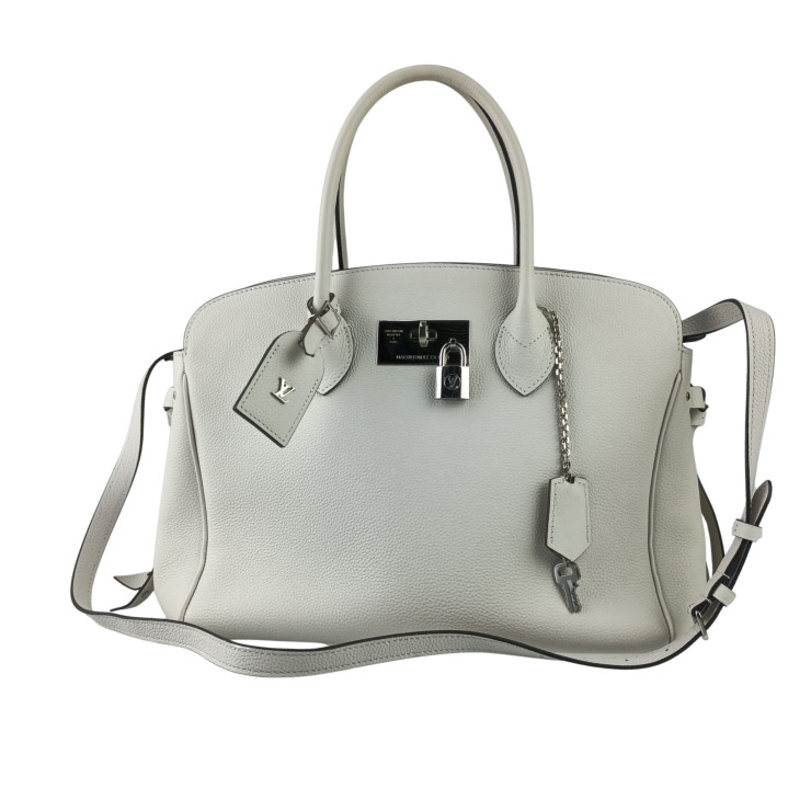 LOUIS VUITTON ルイヴィトン ハンドバッグ ミラMM M55024 ホワイト カーフ レディース 2WAY シルバー金具 美品【本物保証】【中古】