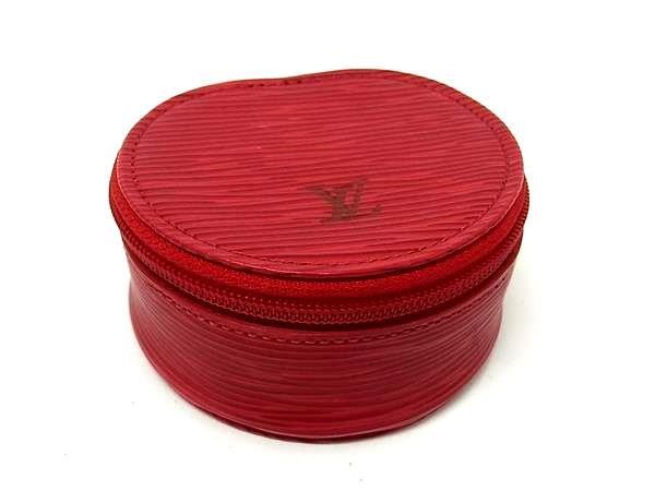 LOUIS VUITTON ヴィトン ジュエリーケース 小物入れ エクランビシュー10 M48217 カスティリアンレッド エピ レディース 美品【本物保証】【中古】