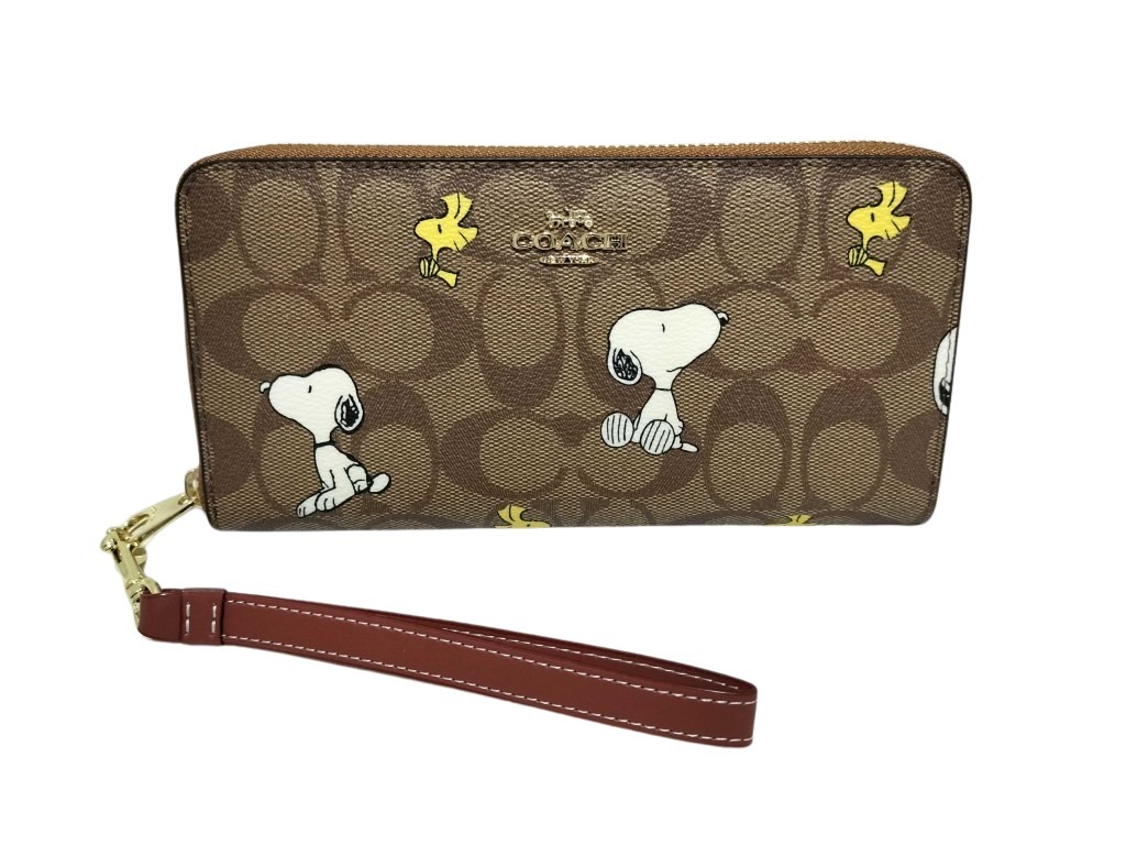 楽天市場】COACH コーチ スヌーピーラウンドファスナー長財布