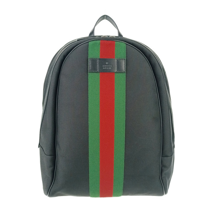 希少品 グッチ GUCCI バックパック ロゴ シェリーライン リュック GUCCI - GUCCI グッチ シェリーライン ウェビングライン バック
