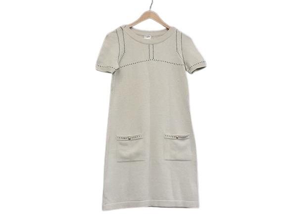 楽天市場】CHANEL シャネル ココマーク 半袖 ニット ワンピース ウール