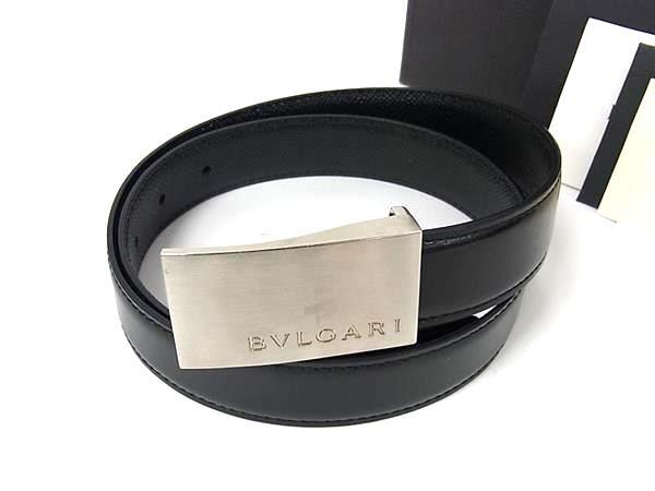 極美品✨ブルガリ ベルト サークルロゴ ビーゼロワン レザー ブラック BVLGARI ブルガリ ビーゼロワン ベルト ブラック レザー メンズ