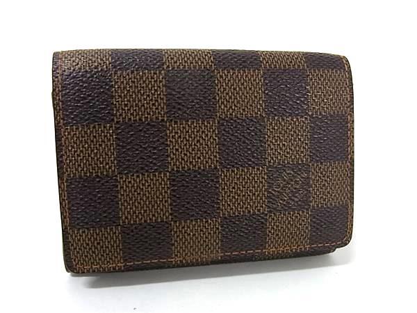 【超極美品】ルイヴィトン　アンヴェロップカルトドゥヴィジット　ダミエアズール ダミエ カードケース アンヴェロップ・カルト ドゥ ヴィジット