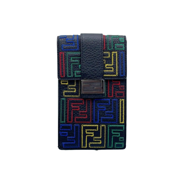 FENDI フェンディ フォンホルダー ズッカ 7AS120 マルチカラー レザー ユニセックス 超美品【本物保証】【中古】 27,768円
