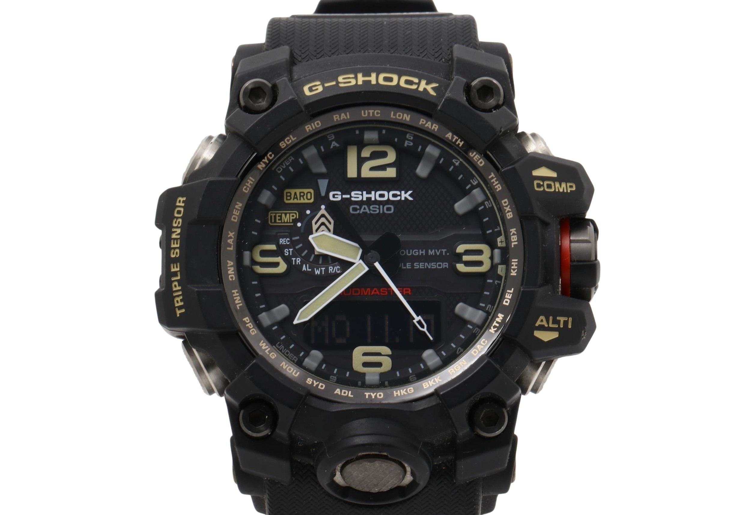 CASIO カシオ 時計 GSHOCK MASTER OF G LAND MUDMASTER GWG10001AJF ブラック 樹脂／ステンレススチール メンズ アナデジ 美品【本物保証】【中古】