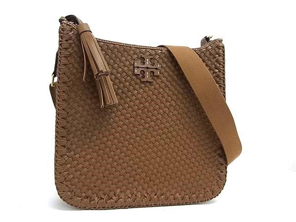 TORY BURCH トリーバーチ ショルダーバッグ ブラウン系 レザー レディース クロスボディ 斜め掛け 美品【本物保証】【中古】｜3R boutique