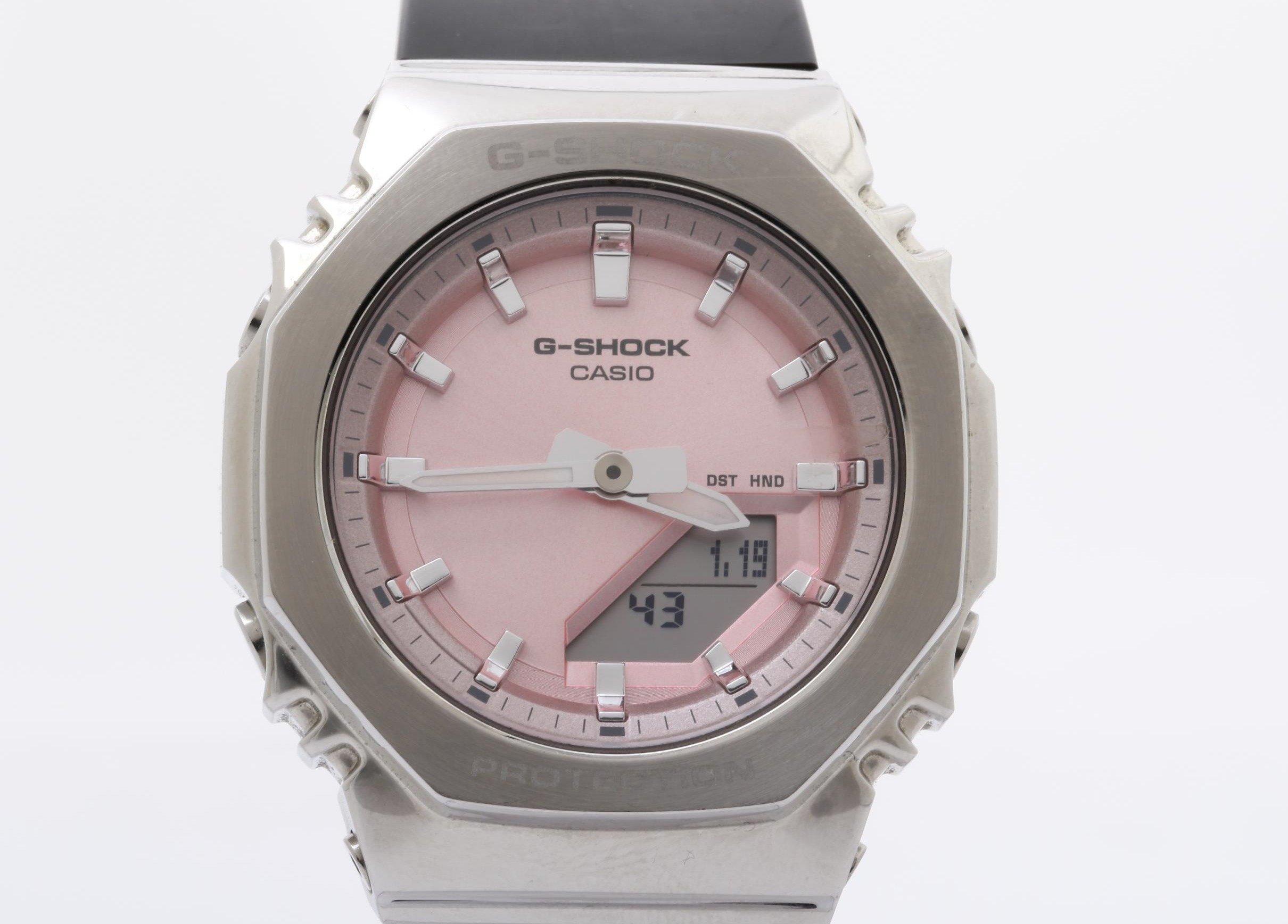 CASIO カシオ 時計 GSHOCK ANALOGDIGITAL WOMEN GMS21104AJF ピンク シルバー ブラック 樹脂／ステンレススチール レディース デジアナ【本物保証】【中古】｜3R boutique