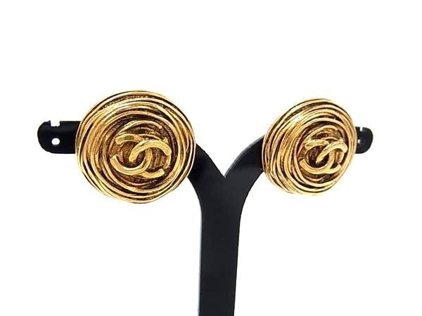 CHANEL シャネル イヤリング ココマーク 94A ゴールド系 メタル レディース クリップ式 美品【本物保証】【中古】|3R boutique