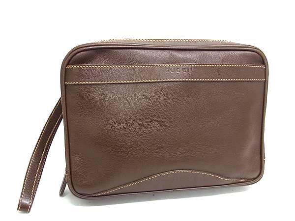 GUCCI グッチ クラッチバッグ ディアマンテ 018 3754 3702 ブラウン レザー メンズ 美品【本物保証】【中古】｜3R boutique