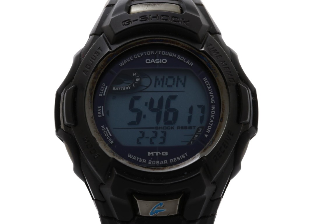 CASIO カシオ 時計 GSHOCK MTG910DJ ブラック ステンレススチール メンズ デジタル【本物保証】【中古】