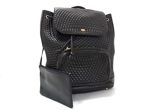 BALLY バリー リュックサック ダークブラウン レザー レディース キルティング 巾着 ゴールド金具【本物保証】 楽天市場】BALLY バリー リュックサック ダークブラウン レザー