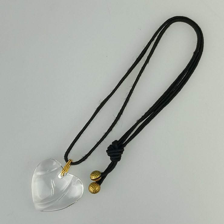 楽天市場】質屋 バカラ ネックレス ハート クリア Baccarat 箱 紐