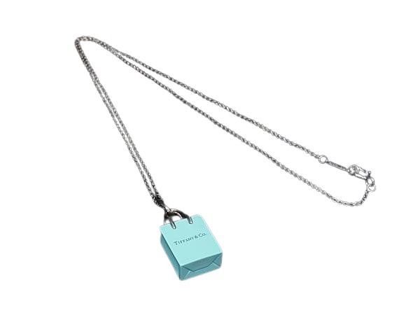 TIFFANY&Co ティファニー ネックレス ティファニーブルー系 SV925 レディース ショッパーモチーフ 美品【本物保証】【中古】|3R boutique