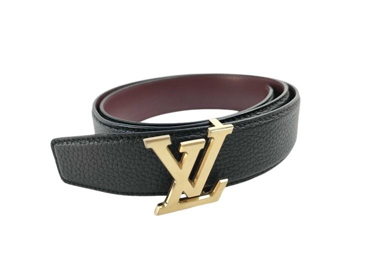 LOUIS VUITTON ルイヴィトン ベルト LV ヘリテージ 35MM リバーシブル M8205V ノワール / ボルドー系 グレインカーフレザー メンズ 美品【本物保証】【中古】
