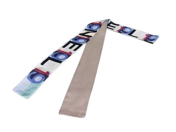 CHANEL シャネル リボンスカーフ マルチカラー レディース【本物保証】【中古】