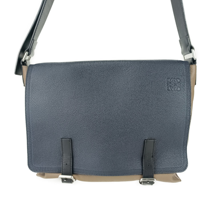 楽天市場】【中古】 ロエベ LOEWE ミリタリー メッセンジャーバッグ XS