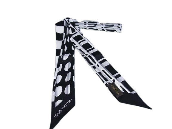 専用品　ルイヴィトン　バンドーBB ラッキーLV リボンスカーフ　ピンクベージュ 800000132814000-3.jpg