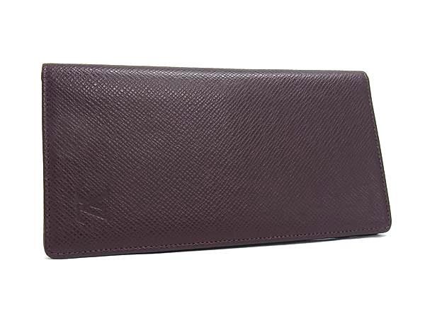LOUIS VUITTON ルイヴィトン 長財布 タイガ ポルト 14 カルト クレディ M30406 アカジュー系 レザー メンズ 札入れ 美品【本物保証】【中古】|3R boutique