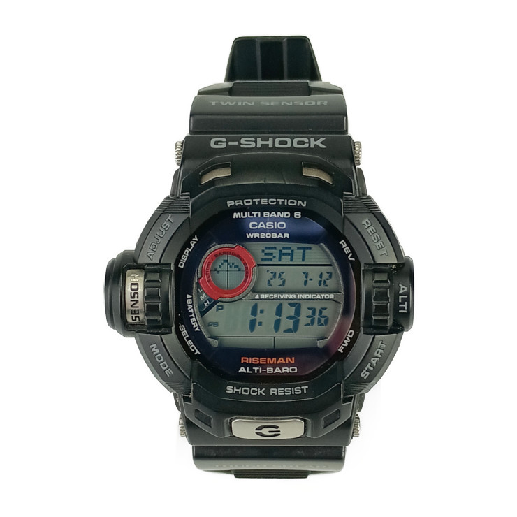 時計 G-SHOCK RISEMAN DW 9100BM 1T 楽天市場】【中古】【メンズ】 G-SHOCK ジーショック DW-9100BM