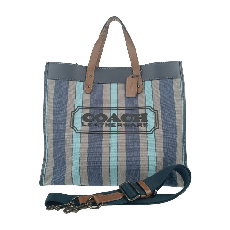 楽天市場】COACH コーチ 4438 ハンドバッグ ツイルストライプ
