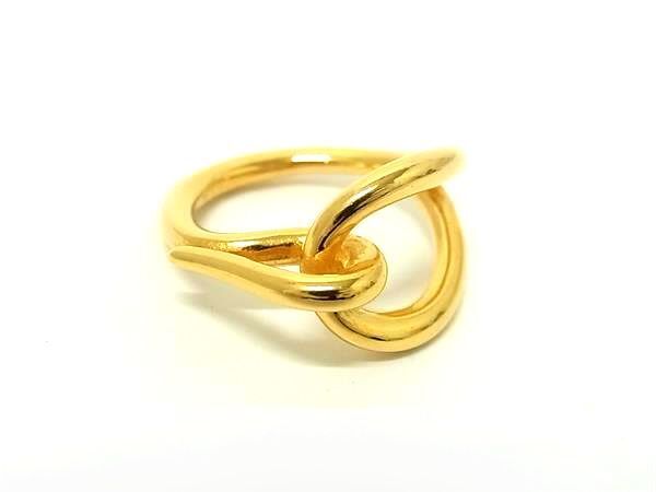 エルメス　HERMES リュバン　スカーフリング　ゴールド エルメス HERMES スカーフリング リュバン ゴールド - メルカリ