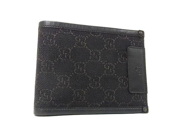 ✨️美品✨️ グッチ 二つ折り財布 GG柄 キャンバス レザー 黒 コンパクト 楽天市場】【財布】GUCCI グッチ GGキャンバス 2つ折財布 二つ折り財布