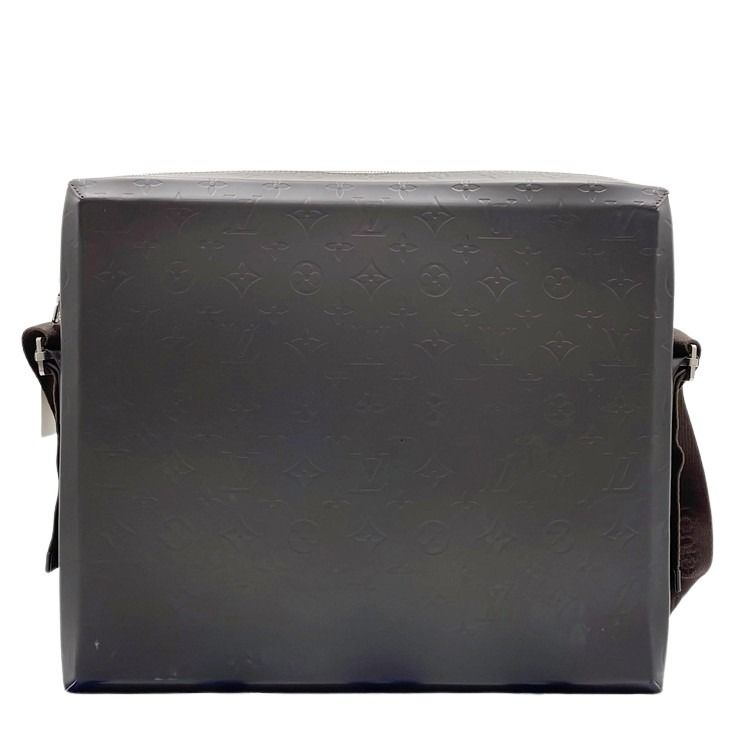 LOUIS VUITTON ルイヴィトン ショルダーバッグ スティーブ M46530 ブラウン系 モノグラムグラセ メンズ シルバー金具 【本物保証】【中古】