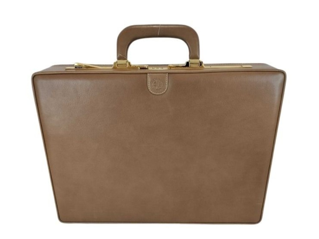 LOEWE ロエベ アタッシュケース ブラウン系 レザー メンズ ハンドバッグ ビジネスバッグ ゴールド金具 美品【本物保証】【中古】|3R boutique
