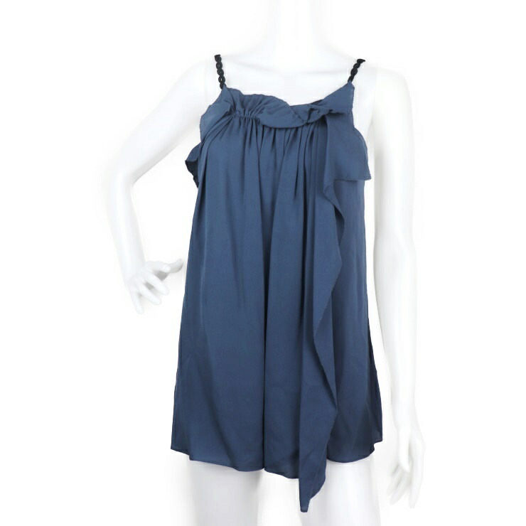 新品未使用展示品 3.1 phillip lim スリーワンフィリップリム ワンピース ワンピース PS16-2259CEE 表記サイズ 0 コットン ブルー系 チュニック キャミソール ノースリーブ【本物保証】【中古】|3R boutique