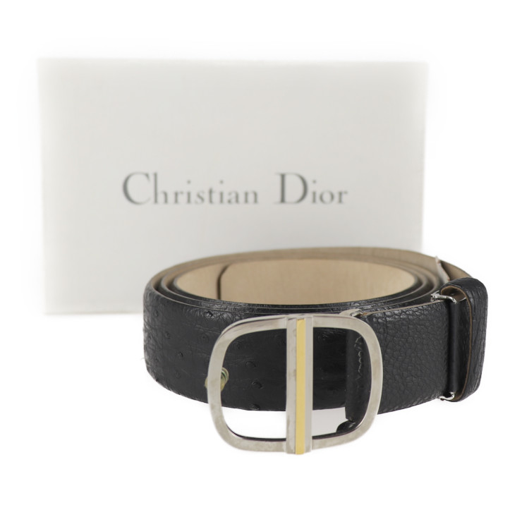 超美品 Christian Dior クリスチャンディオール シルバーゴールド金具