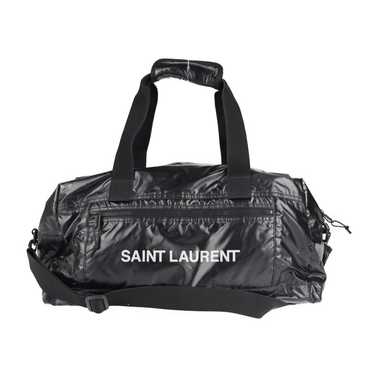 超美品 Saint Laurent サンローラン ダッフル ハンドバッグ ナイロン ポリエステル 真っ黒 ビーンタウン Way 本物担保 中古 Paccobacco Com Br