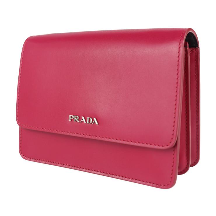 楽天市場 超美品 Prada プラダ ショルダーバッグ Bt1031 ボックスカーフ Peonia ショルダーウォレット ポシェット 本物保証 中古 3r Boutique