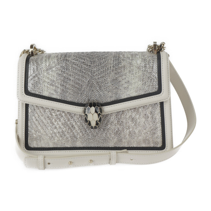 【美品·保存袋付】BVLGARI ショルダーバッグ ネイビー BVLGARI ブルガリ ショルダーバッグ 斜めがけショルダー
