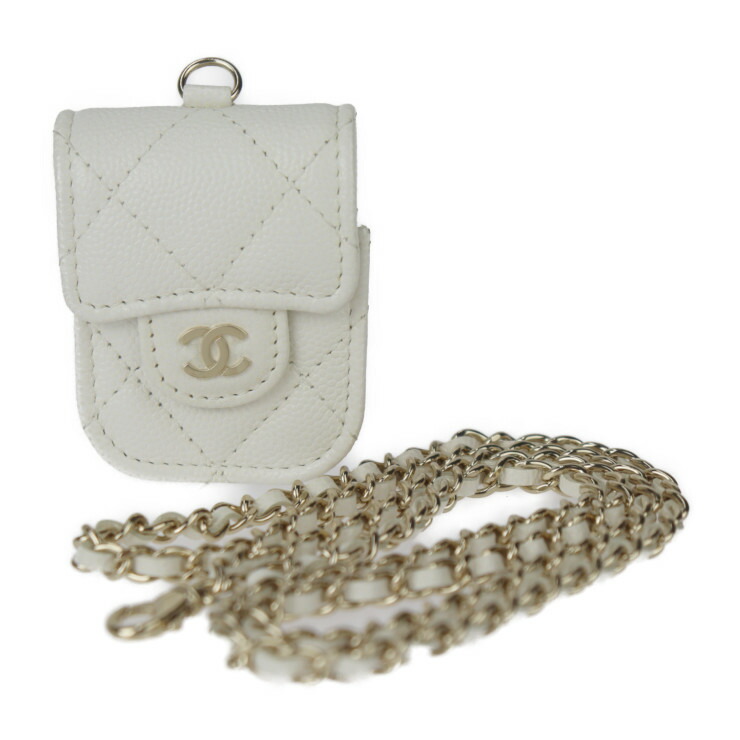 【新品】シャネル　CHANEL airpods ネックレス　ケース　シルバー 楽天市場】【新品同様・未使用】CHANEL シャネル ココマーク AirPods
