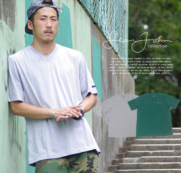 楽天市場】【メール便対応】SEAN JOHN ショーンジョン 半袖 Tシャツ Vネック B系 ファッション メンズ ヒップホップ ストリート系  ファッション HIPHOP ダンス 衣装 おうちコーデ : ストリートファッション Third