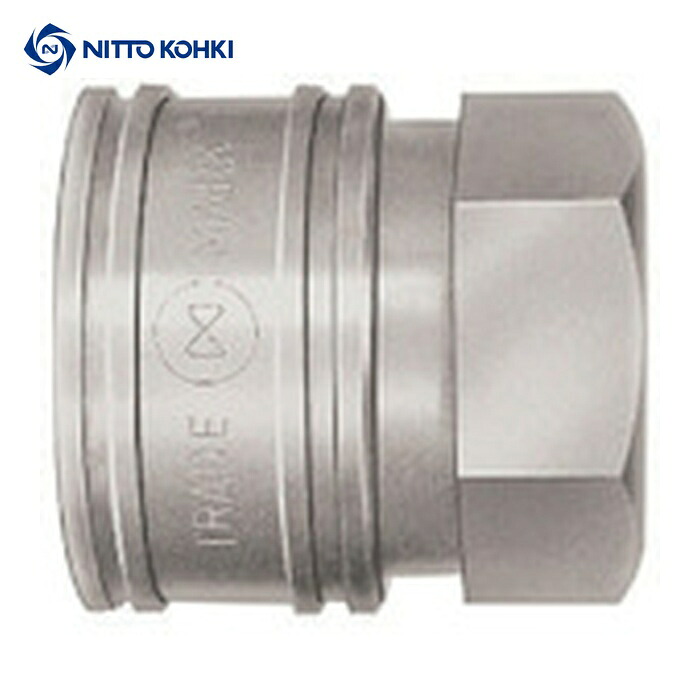 日東工器 16TSF SUS NBR TSPカプラ ステンレス製 ニトリルゴムSG(NBR)(おねじ取付用ソケット) 相手側R2(00737) (1個)