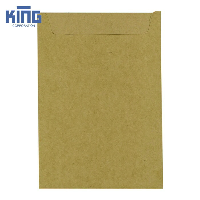 キング KING 封筒 ペーパーポケットホルダー 未晒100 スミ貼 (1箱) 11101