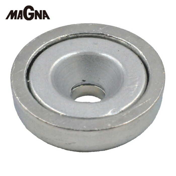 マグナ MAGNA ネオジ磁石プレートキャッチ(丸形・キャップ付)(5個入) (1袋) 1-NCC12R