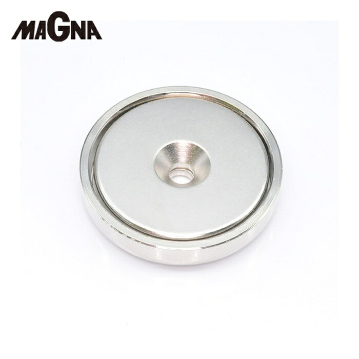 マグナ MAGNA ネオジ磁石プレートキャッチ(丸形・キャップ付)(3個入) (1袋) 1-NCC40R